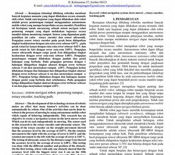 Sistem Navigasi Robot Tempur